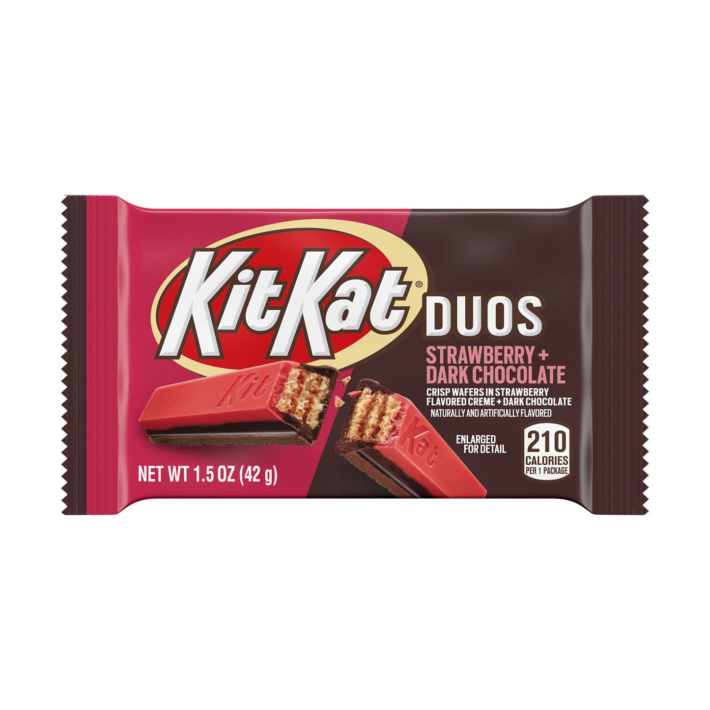 KIT KAT® DUOS Strawberry and Dark Chocolate (Standard Size Bar 1.5oz)