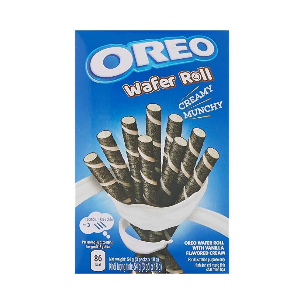 Oreo Creamy Munchy Vanilla Wafers Rolls