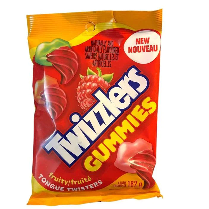 Twizzlers Gummies Fruity Tongue Twisters Raspberry